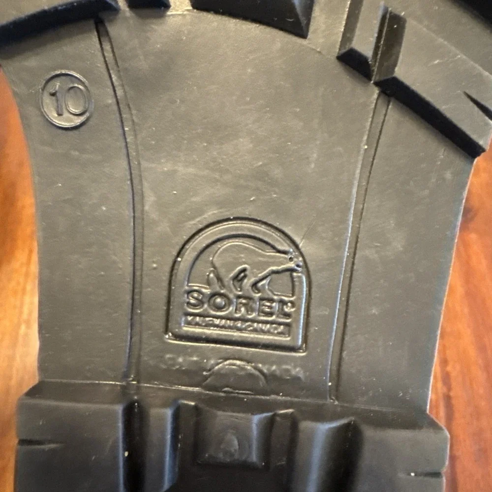 Vintage Sorel Kaufman Canada Winter Boots Mens 10 Black Pac Boots Felt Lined‎